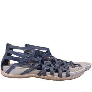 Croft & Barrow Gladiator Sandals, Blue/Grey, Size 10